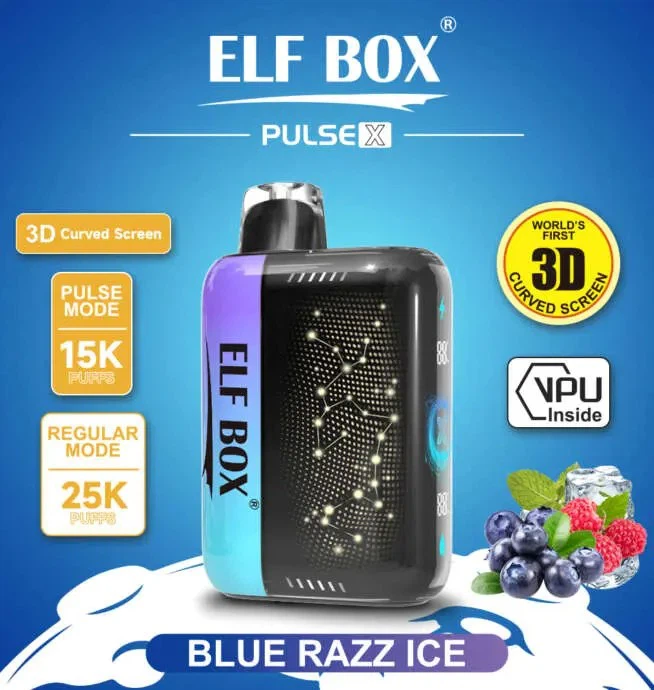 ELF BOX PULSE X 25000 Puffs 3D Curved LED Screen Disposable Vapes
